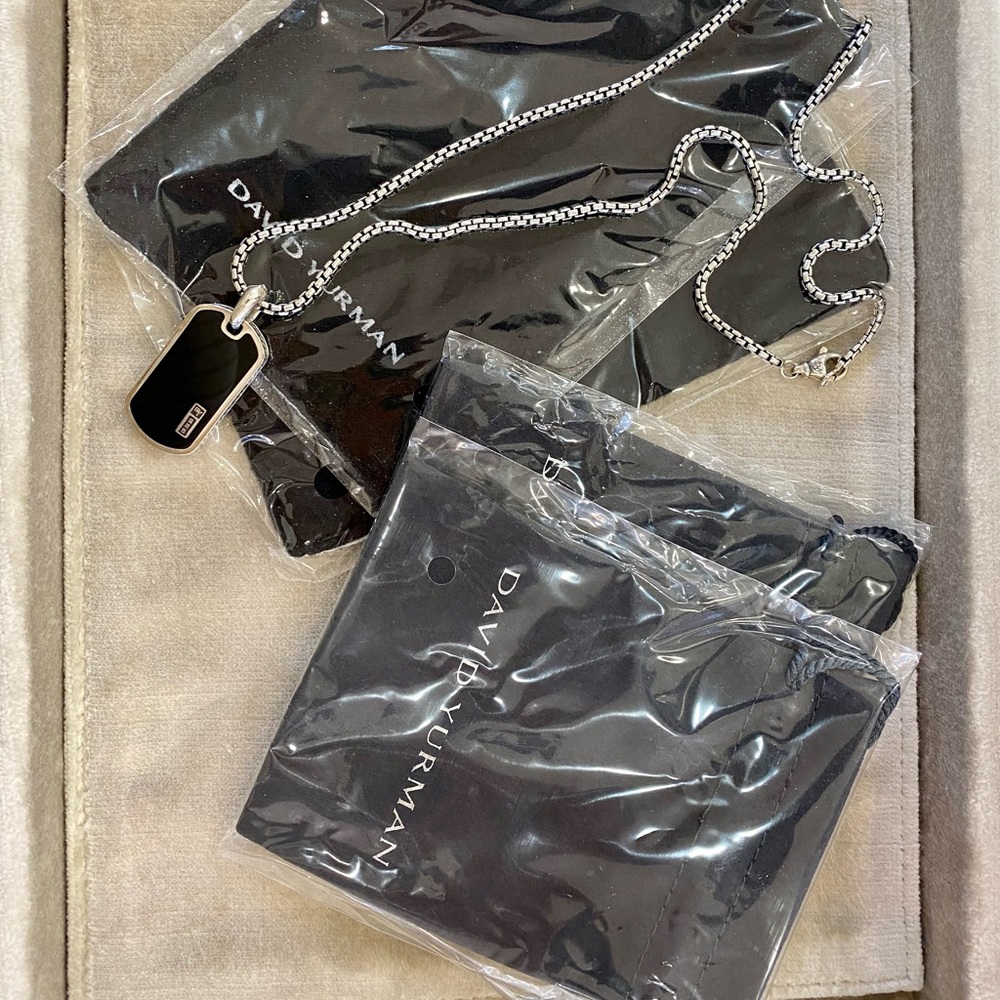 David Yurman Box Chain & pendant